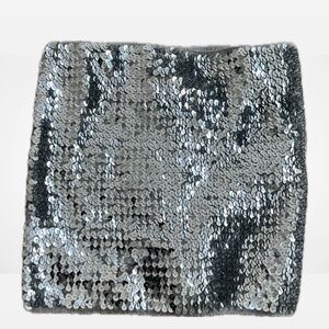 Silver sequin tube top perfect for concerts/raves!